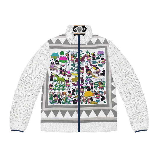 White Hmong Story Men's Puffer Jacket