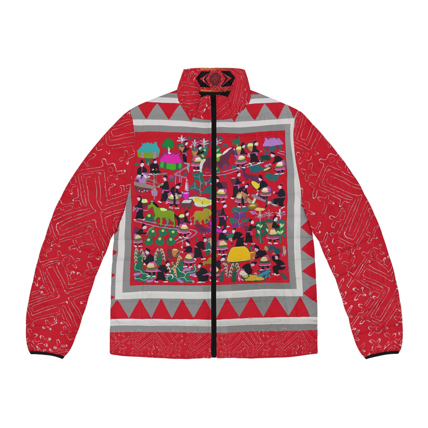 Cherry Hmong Story Men's Puffer Jacket