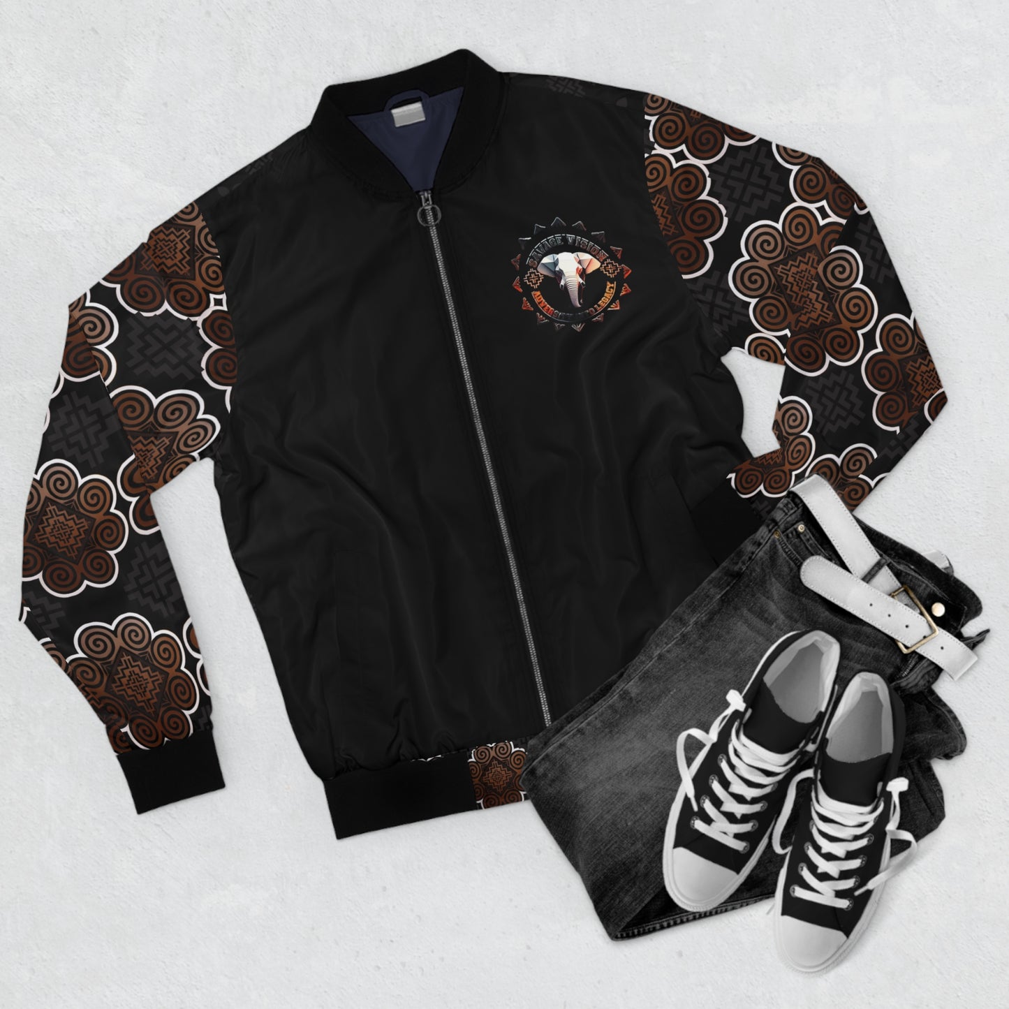 Hmong Inspired Men's Bomber Jacket