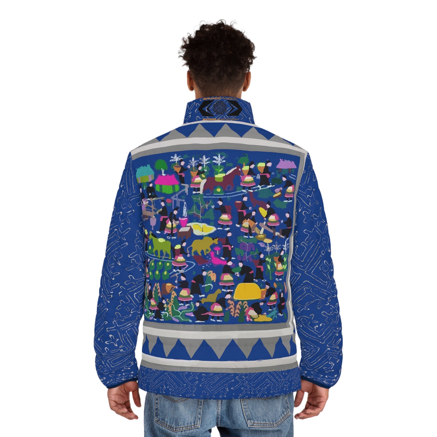 Royal Hmong Story Men's Puffer Jacket