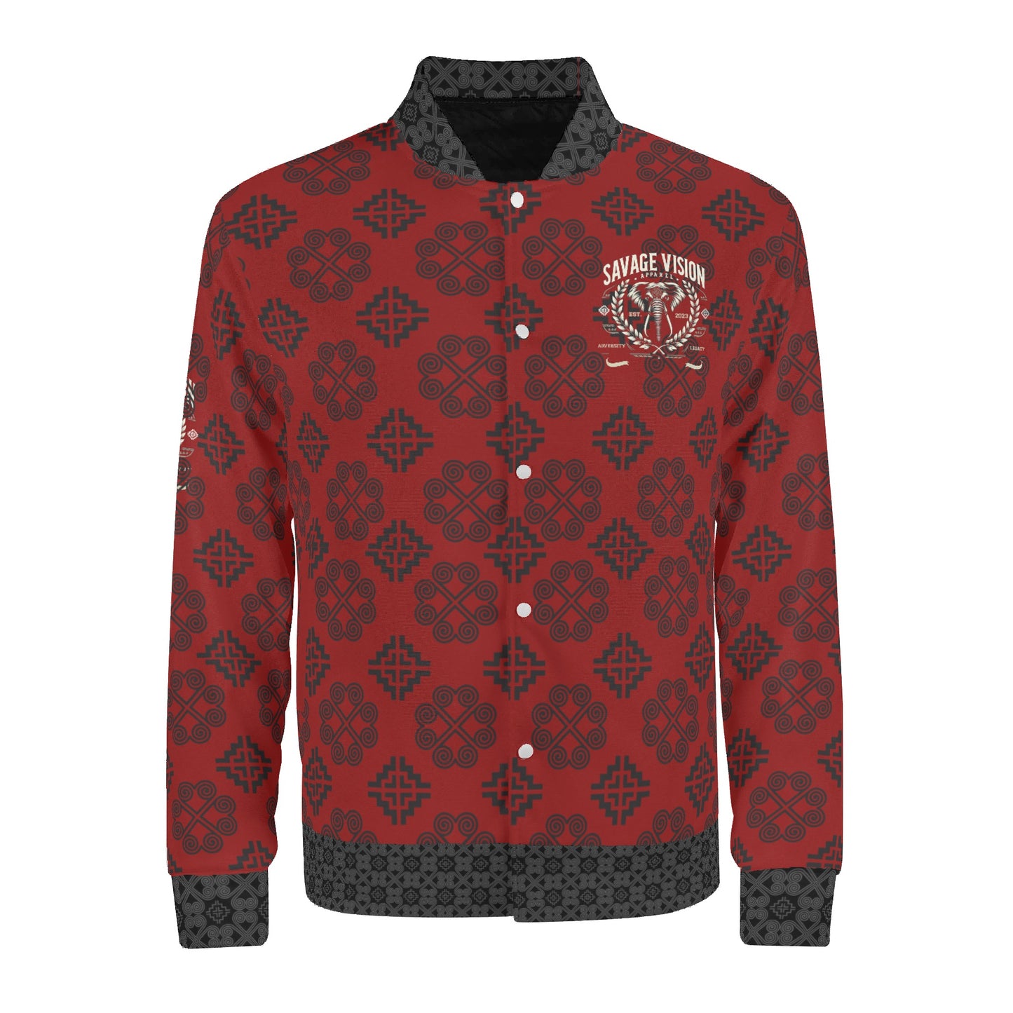 Savage Vision Casual Varsity Hmong Bomber Jacket