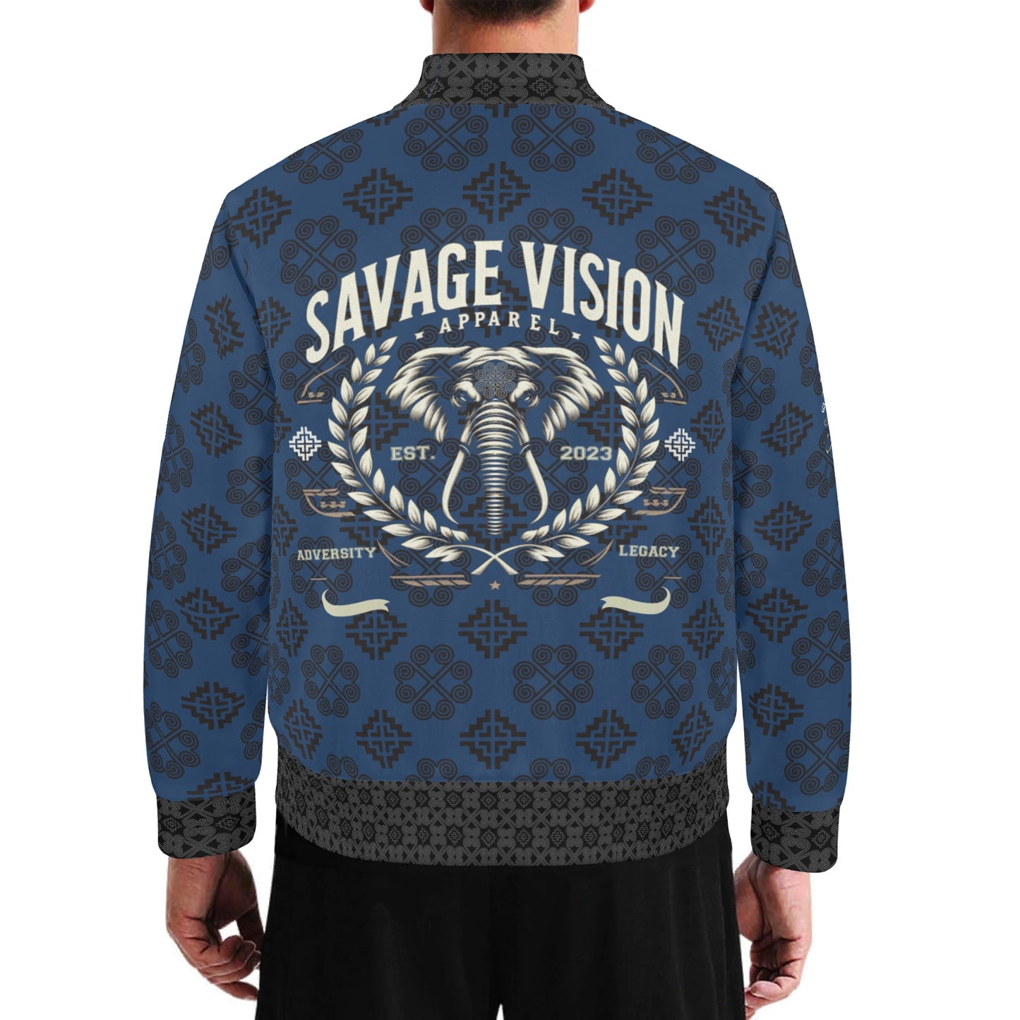 Savage Vision Casual Varsity Hmong Bomber Jacket