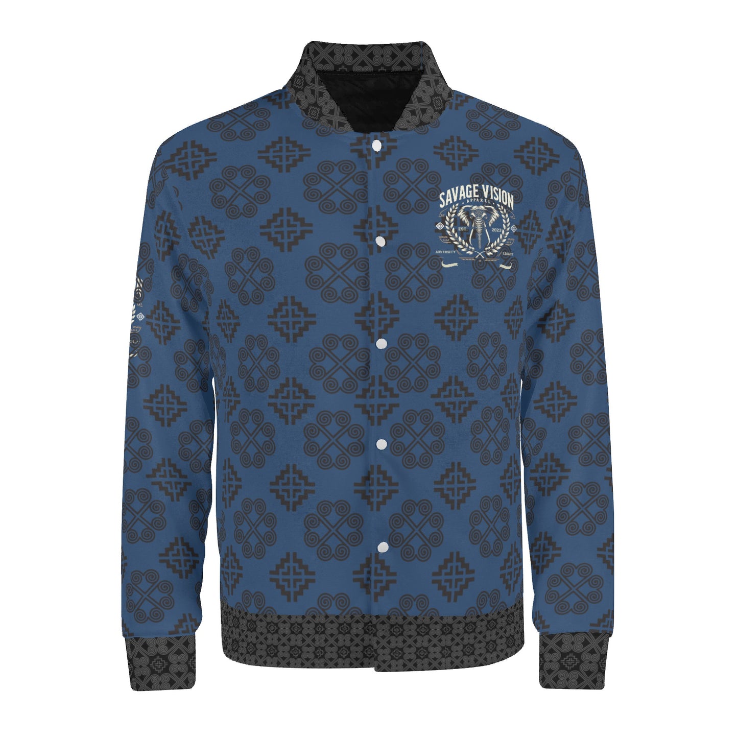 Savage Vision Casual Varsity Hmong Bomber Jacket