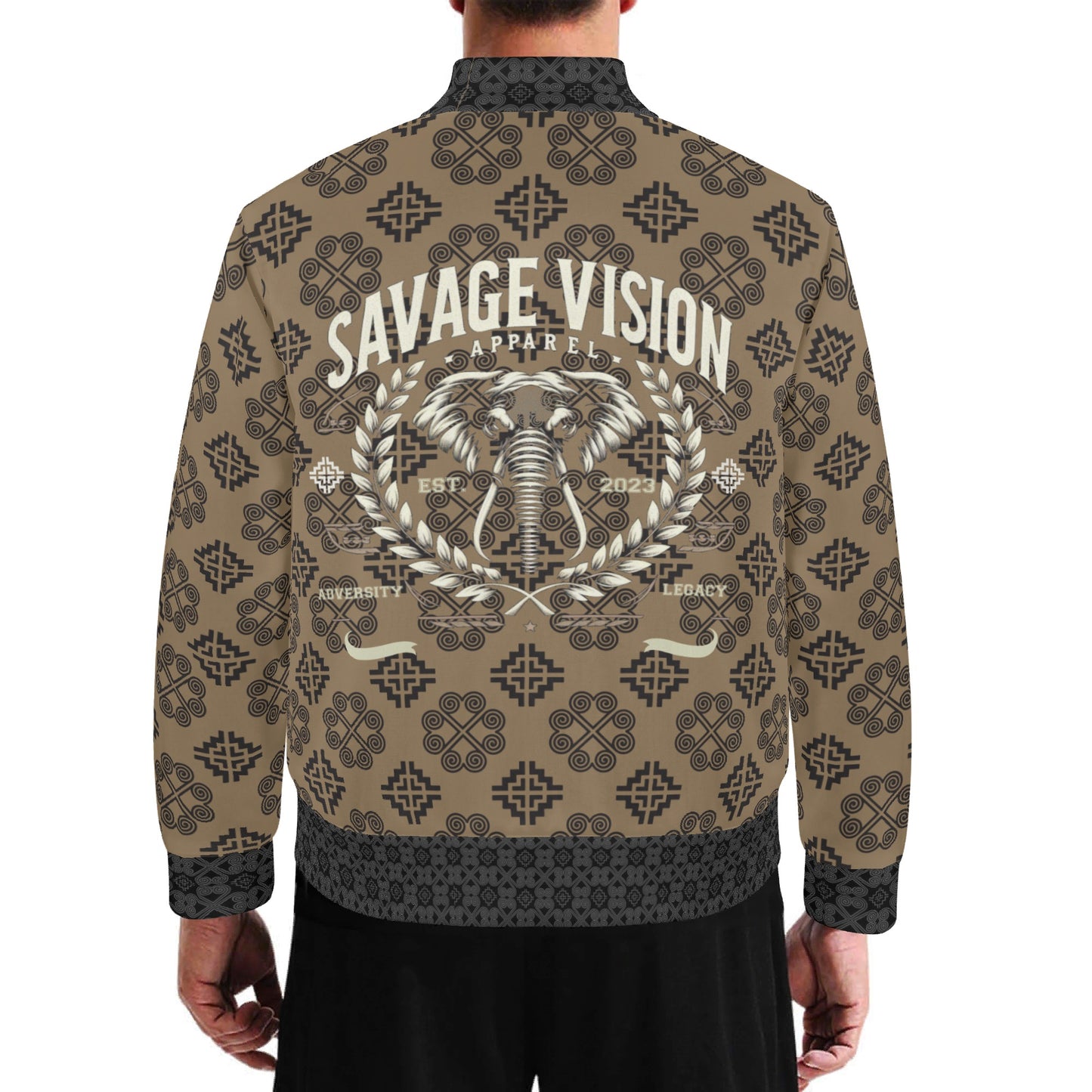 Savage Vision Casual Varsity Hmong Bomber Jacket