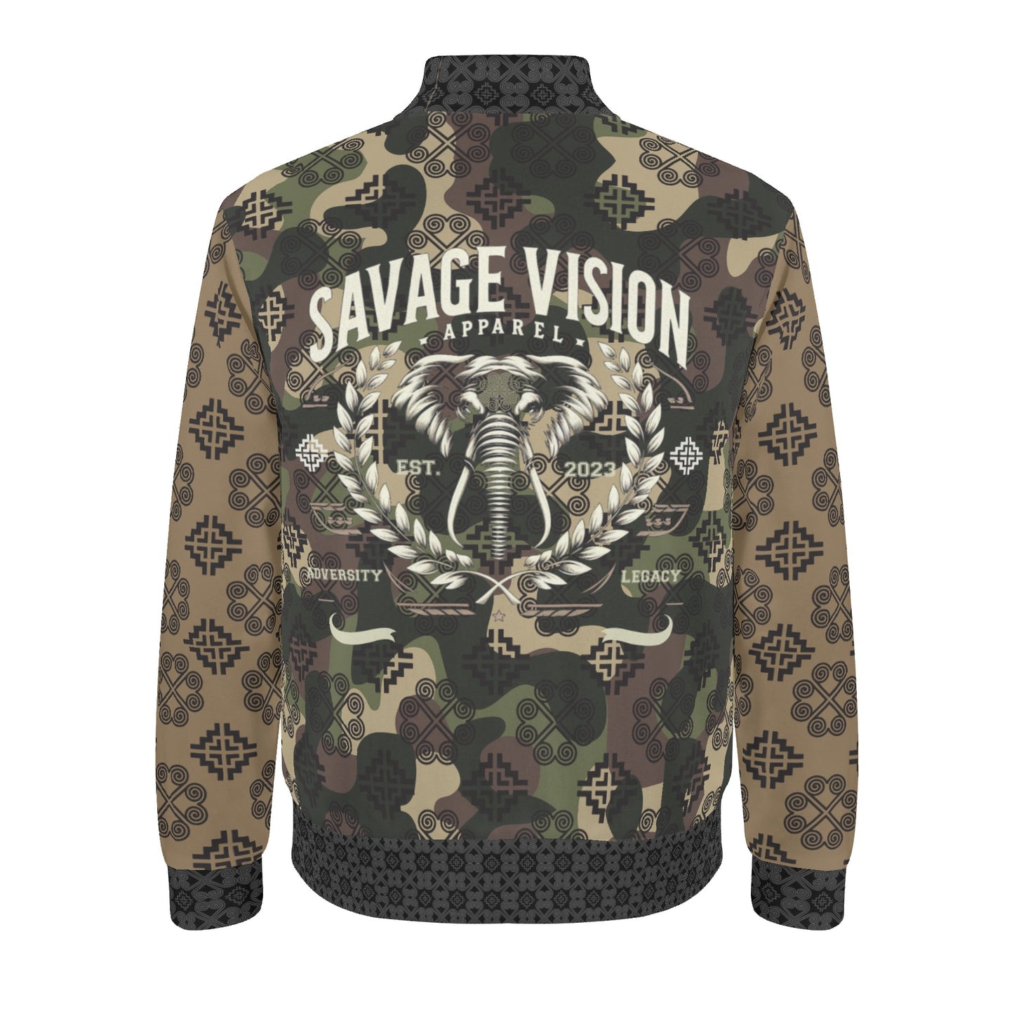 Savage Vision Casual Varsity Hmong Bomber Jacket