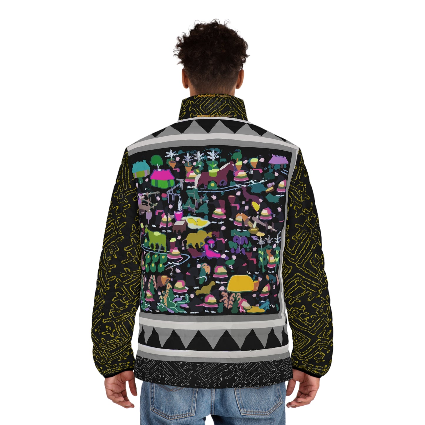 Hmong Story Men's Puffer Jacket