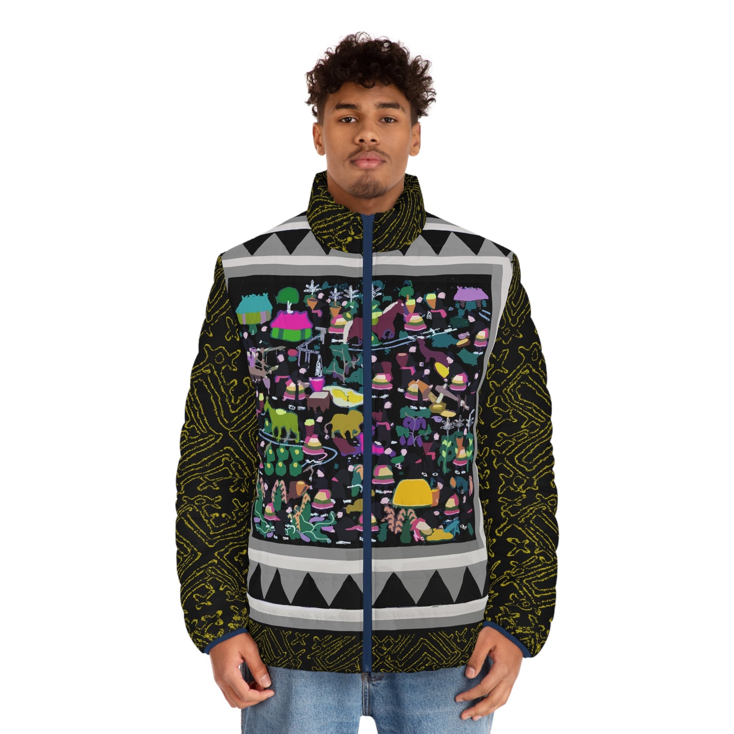 Hmong Story Men's Puffer Jacket